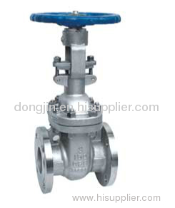 Flanged gate valve