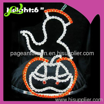 6inches Pumpkin Halloween Crowns