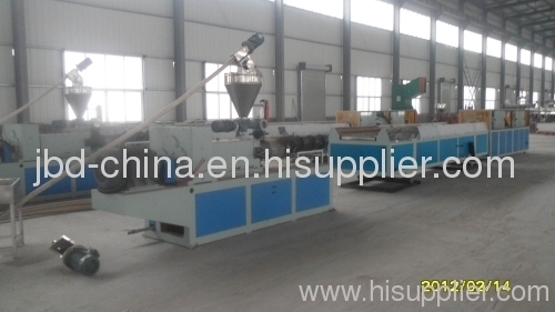 PP/PE wood plastic composite decking extrusion line