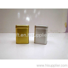 tea packaging food container aquare tin box