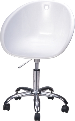 contemporary white office chair