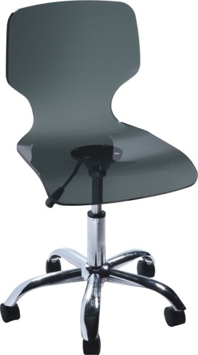 clear crystal adjustable lift office armless chair