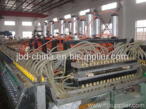 WPC hollow grid door board making machine