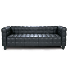 black comfortable designer 3 seater sofa