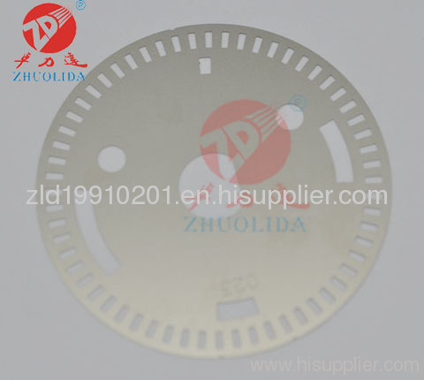 chemical etched metal electrode coded disk