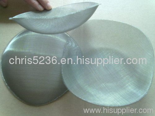 bowl shape of 316 316L Stainless steel filter disc mesh