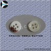 2 holes white troca shell button