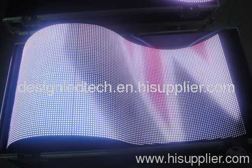 P6mm rubber Flexible indoor magnets led screen supplier