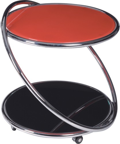 Peculiar Wheeled Round Coffee Table