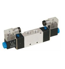 4V230E-08 Pneumatic Solenoid Valve 5 Way 3 Position Double Head Exhaust Center Pneumatic Solenoid Valve 4V Series