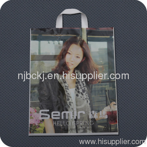 Poly plastic shopping bag