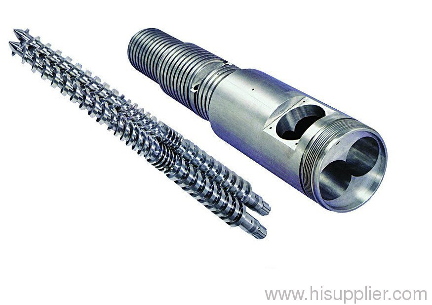 What is conical twin screw barrel