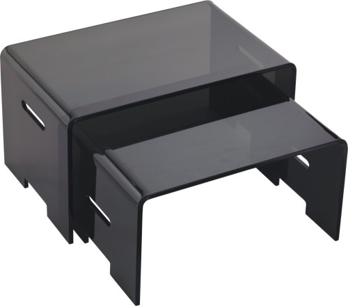 oblong black Acrylic Coffee Table