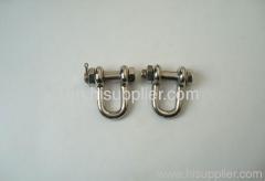 stainless steel dee shackle with safety pin