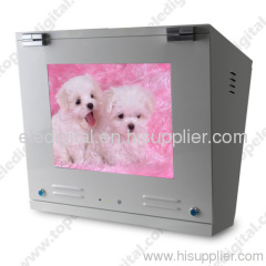 22" petrol station water-proof,high brightness lcd advertising equipment,digital advertising display