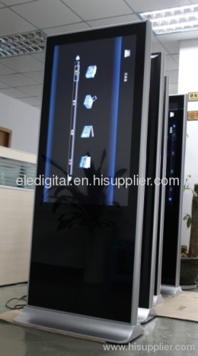 65" free standing ultra-thin wifi lcd advertising display,digital signage with free mangement software