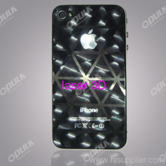 Stylish Laser 3D screen protector for iphone4/4s