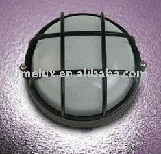 modern circular waterproof caged bulkhead bunker lights lamp