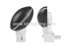 Rugby type LED night light - UL Listed night light - Induction small night light.