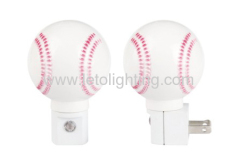 Baseball type LED night light - UL Listed night light - Induction small night light.