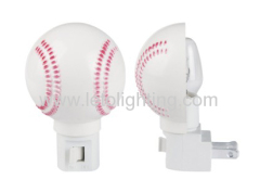 Baseball type LED night light - UL Listed night light - Induction small night light.
