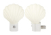 Shell type milk white LED night light