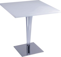 Fashion white Wood Top Square Bar Table