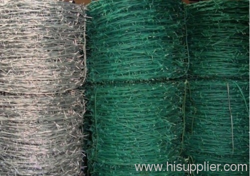 PVC coated barbed wire