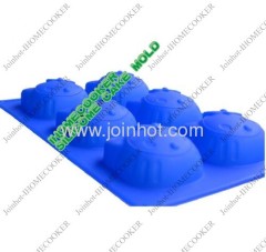 6 tray silicone cake pans