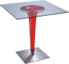 Popular Glass Top Square Bar Table Furniture Dining Tables Bar For Room