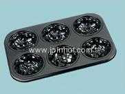 non-stick 6cups bakeware