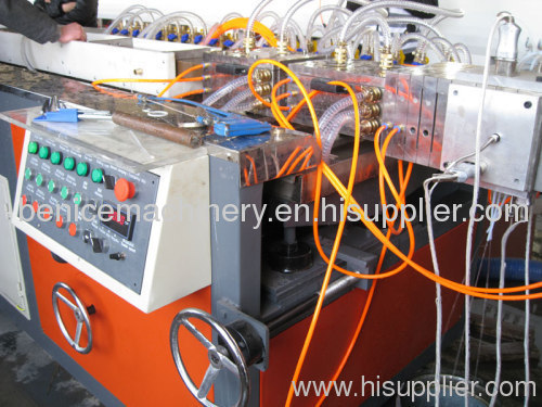 PE wood plastic profile making machine