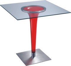 Glass Top Squard Bar Table Bar