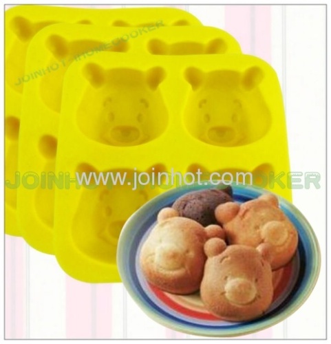 4 trays holes cake molds