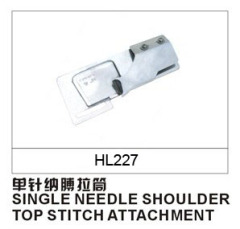 SINGLE NEEDLE SHOULDER TOP STITCH ATTACHMENT FOLDER HL227