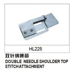 DOUBLE NEEDLE SHOULDER TOP STITCH ATTACHMENT FOLDER HL225