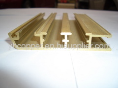 shinning golden window inserts brass extrusions