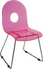 Crystal Red Acrylic Baby Seat Side Chair Dining Kitchen Furniture Chairs