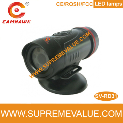 Submarine video recorder with LED flashlight