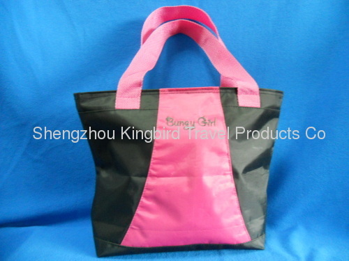 210d polyester pvc coating fabric lunch bag
