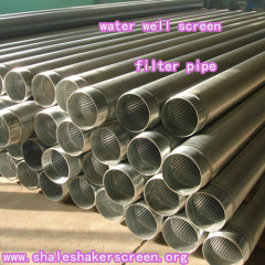 water well screen pipe/filter pipe