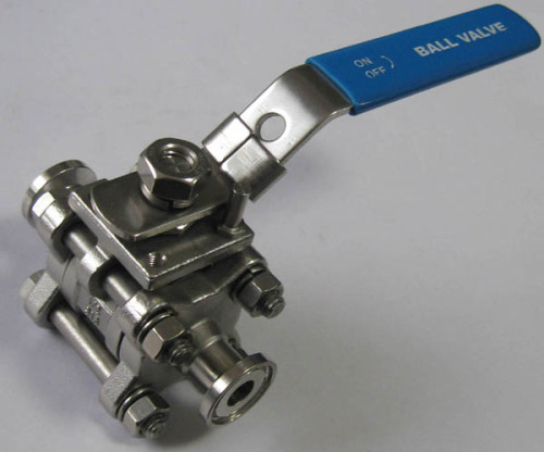 Three pieceStainless steel ball valve