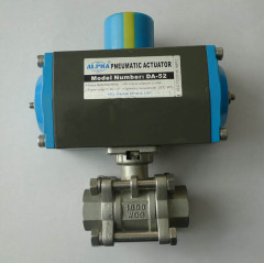 Stainless steel three piece ball valve