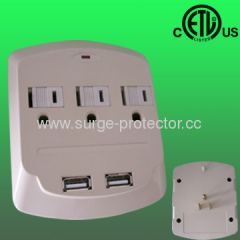 Wall mounted Usb Surge Protector