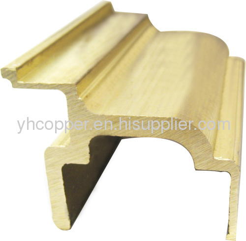 Door Frame brass Extrusion better than Aluminum profiles