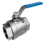 Stainless steel Two Piece Ball Valve with handle