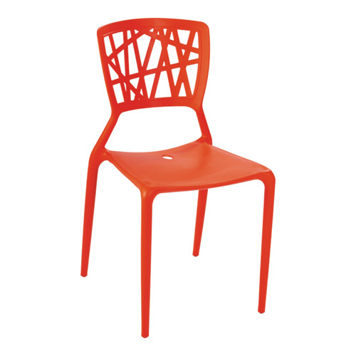 Plastic dining room outdoor side chair