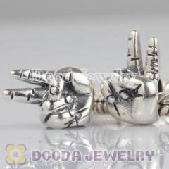 Wholesale european Peace Sign Charm Beads