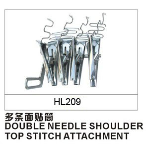 DOUBLE NEEDLE SHOUDER TOP STITCH ATTACHMENT FOLDER HL209