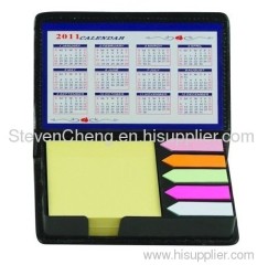 sticker notepad with calendar